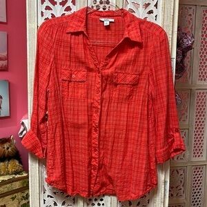 Croft & Barrow Button Down Top